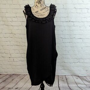 LOVE MOSCHINO Black Sleeveless Shift Dress US 12